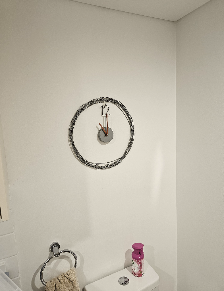 Clock hanging
